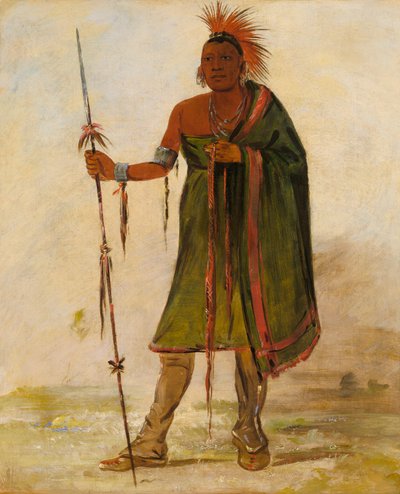 Wash-ím-pe-shee, folle, guerriero illustre da George Catlin