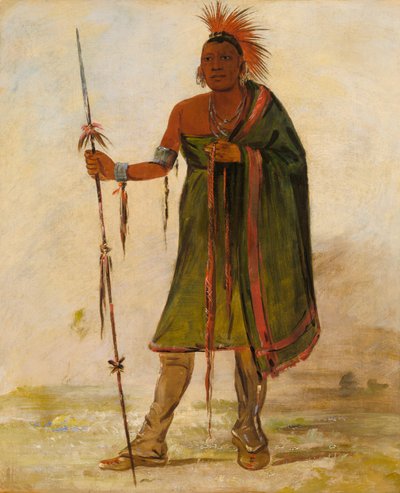 Wash-ím-pe-shee, Pazzo, un Guerriero Distinto, 1834 da George Catlin