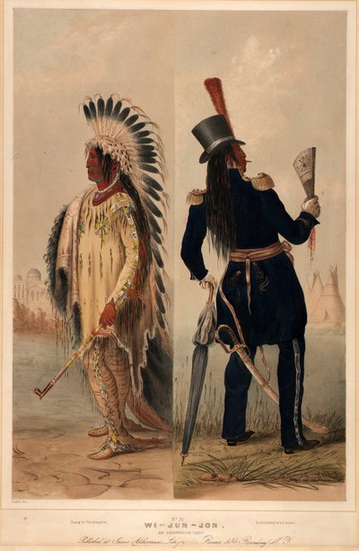 Wi-jun-jon. Un capo Assinneboin. da George Catlin