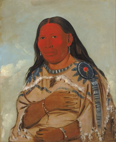 Moglie di due corvi da George Catlin