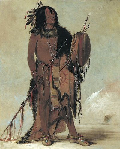 Wún-nes-tou, Bufalo Bianco, un uomo di medicina anziano da George Catlin