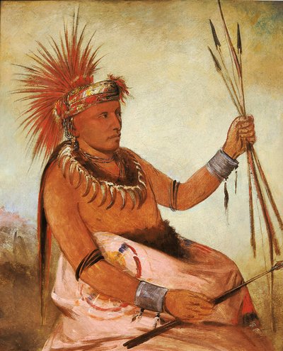 Wos-cóm-mun, uomo impegnato, un coraggioso da George Catlin