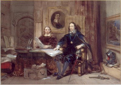 Carlo I e il suo Segretario da George Cattermole