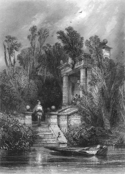 Scena da Faustus. Margherita incontra Faustus nella casa estiva, c1870 da George Cattermole