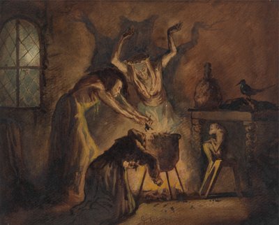 Scena delle tre streghe dal Macbeth di Shakespeare da George Cattermole