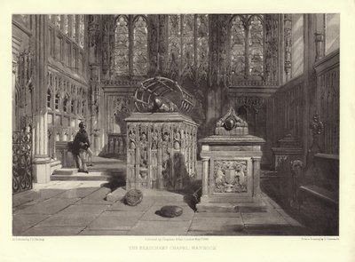 La Cappella Beauchamp, Warwick da George Cattermole