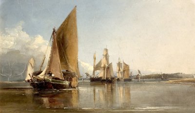 Barche che entrano nel Medway da George Chambers
