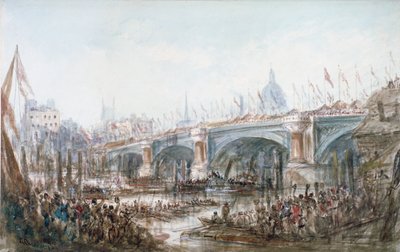 Inaugurazione del ponte di Blackfriars, Londra, 1869 da George Chambers