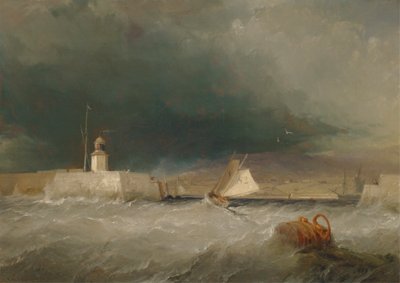 Porto in un Giorno di Tempesta da George Chambers