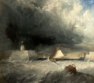 Porto di Whitby, North Yorkshire, 1836 da George Chambers