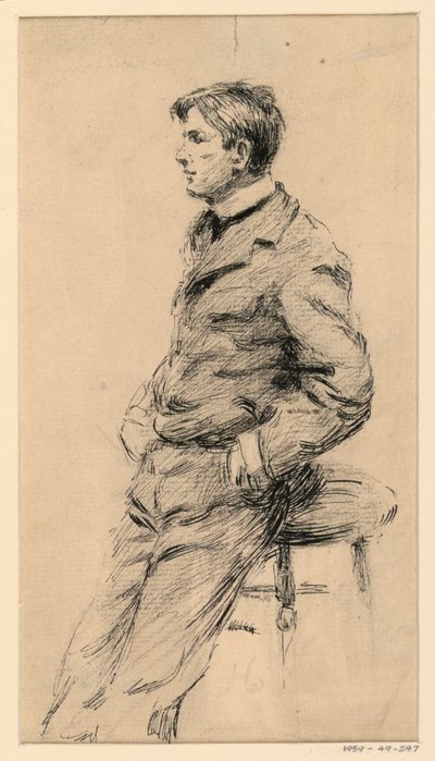 Schizzo di un giovane da George Charles Aid