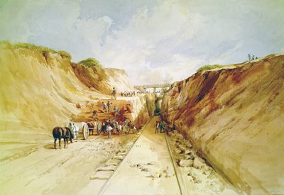 Costruzione di una linea ferroviaria da George Childes
