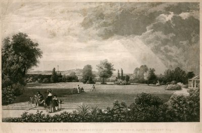 La vista posteriore dalla residenza di Joseph Wilson, Highbury Hill da George Childs