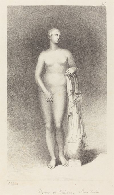 Venere di Cnido, di Prassitele da George Childs after John Flaxman