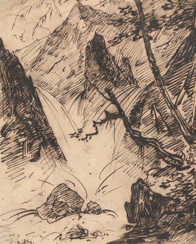 Un Torrente Indiano da George Chinnery