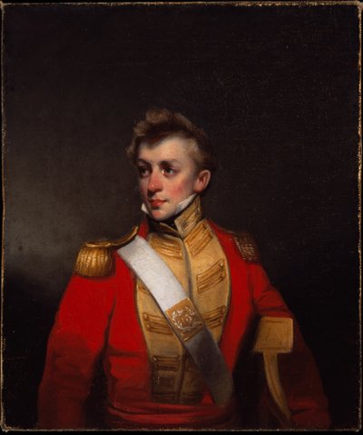 Un ufficiale non identificato della 13ª Fanteria Nativa di Bombay da George Chinnery