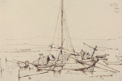 Barche cinesi, 1834 da George Chinnery
