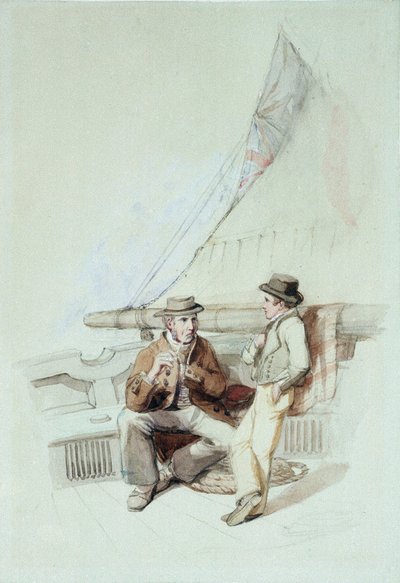 Bramble e Jack portati in un porto francese da George Clarkson Stanfield