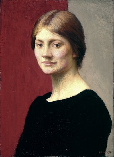 Una ragazza in nero da George Clausen