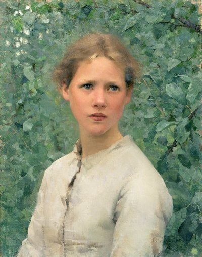Testa di ragazza da George Clausen