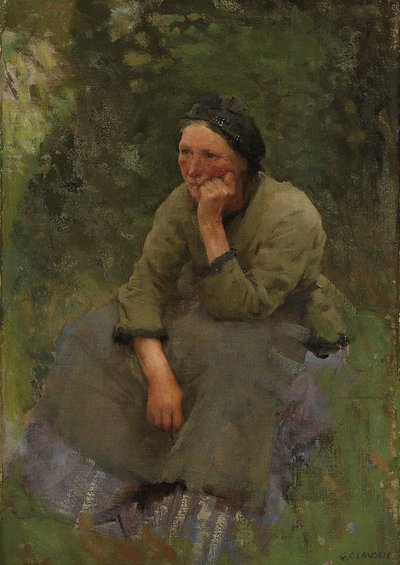Un momento di riposo da George Clausen