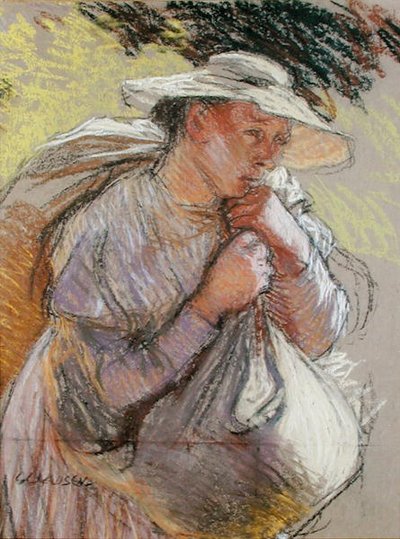 Una contadina da George Clausen