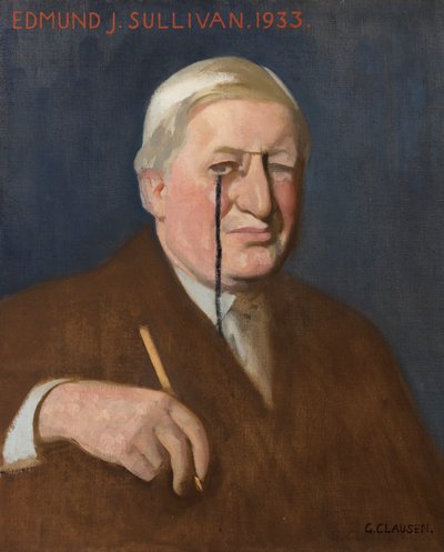 Ritratto di Edmund J. Sullivan da George Clausen