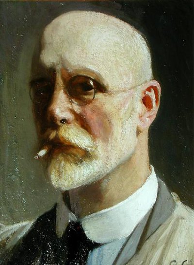 Autoritratto con sigaretta da George Clausen