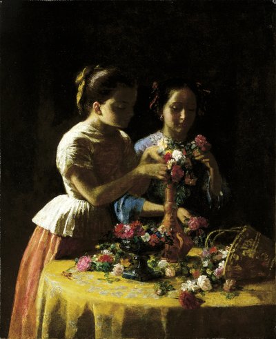 Ragazze e fiori da George Cochran Lambdin