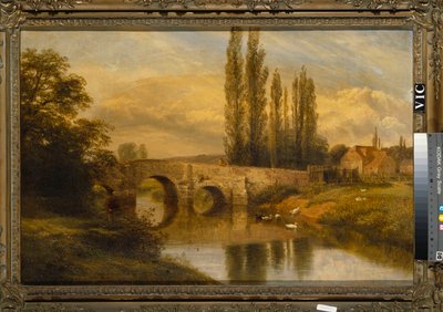 Vecchio mulino e ponte di Fittleworth, sul Rother, Sussex, 1880 da George Cole