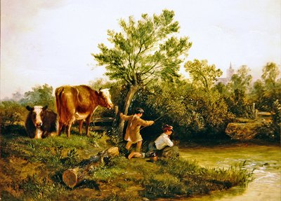 Giovani pescatori da George Cole