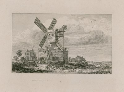 Mulino su Wimbledon Common da George Cooke