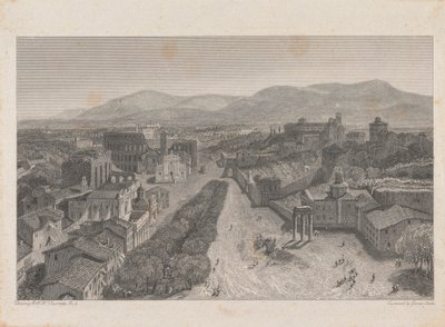 Il Foro Romano dalla Torre del Campidoglio da George Cooke