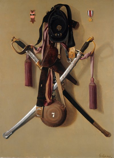 Regalia della guerra civile del maggiore Levi Gheen McCauley da George Cope