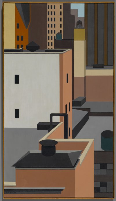 Mosaico di Manhattan da George Copeland Ault