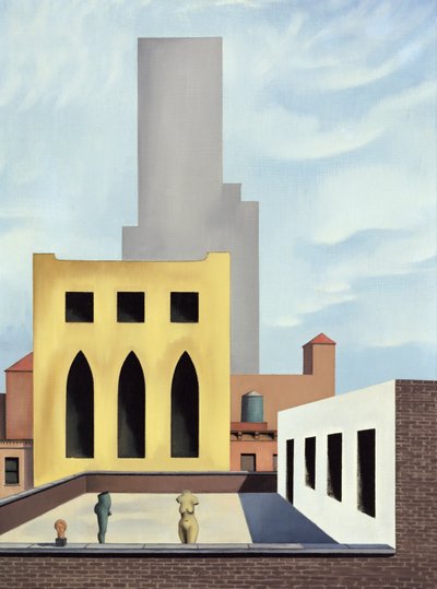 Scultura su un tetto da George Copeland Ault
