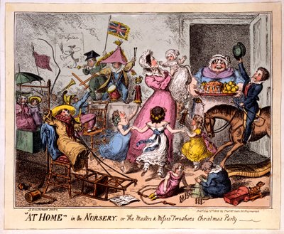 A casa nella nursery, o La festa di Natale dei signori e signorine due scarpe da George Cruikshank