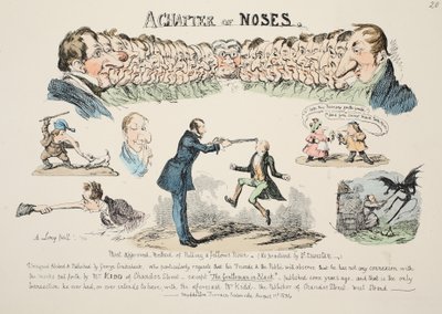 Un Capitolo di Nasi, pub. 1834 da George Cruikshank