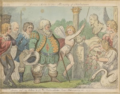 Schizzo Fantasioso, in Memoria di Shakespeare da George Cruikshank