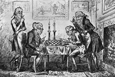 Una partita a scacchi da George Cruikshank