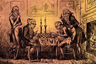 Una partita a scacchi da George Cruikshank