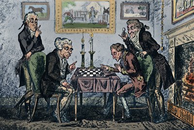Una partita a scacchi, 1948 da George Cruikshank