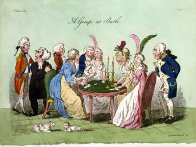 Un gruppo a Bath, 1796 da George Cruikshank