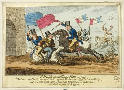 Una partita per i Re Plate-By Hacks da George Cruikshank