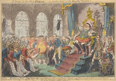 Una scena nella nuova farsa - come rappresentata al Royalty Theatre! da George Cruikshank