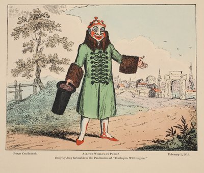 Tutti i mondi a Parigi!, pub. 1815 da George Cruikshank