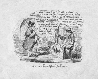 Un ingrato, 1829 da George Cruikshank