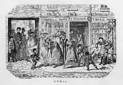 Aprile (incisione) da George Cruikshank
