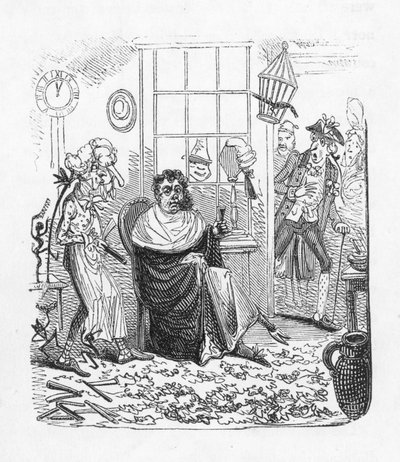 Dal barbiere (incisione) da George Cruikshank