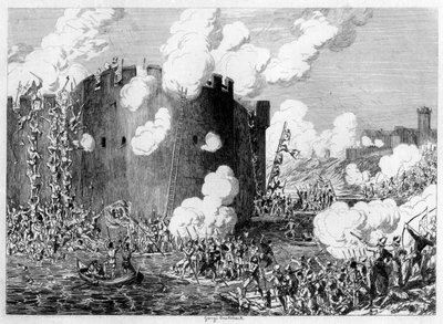 Attacco al Monte di Ottone da parte di Lord Guilford Dudley, 1554, 1840 da George Cruikshank